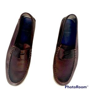 Cole Haan Nantucket Penny Loafers, Dark Brown Leather. Mens size 13